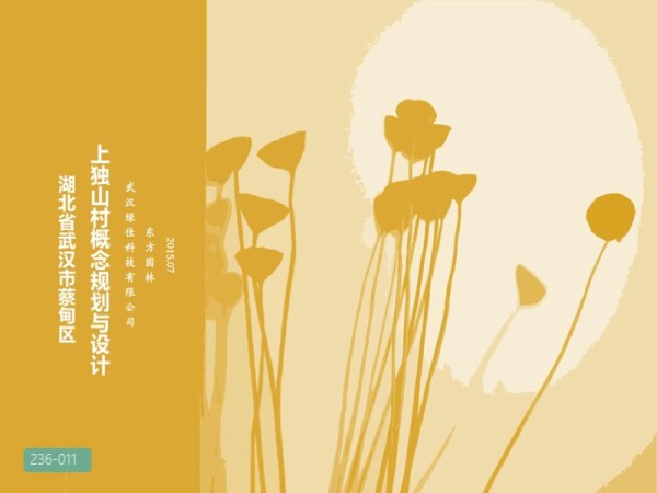蔡甸上独山村生态农业园规划与设计