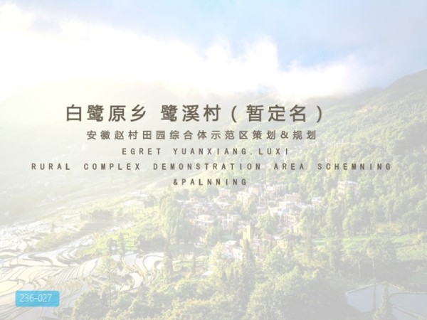 广德赵村田园综合体示范区策划及总体规划