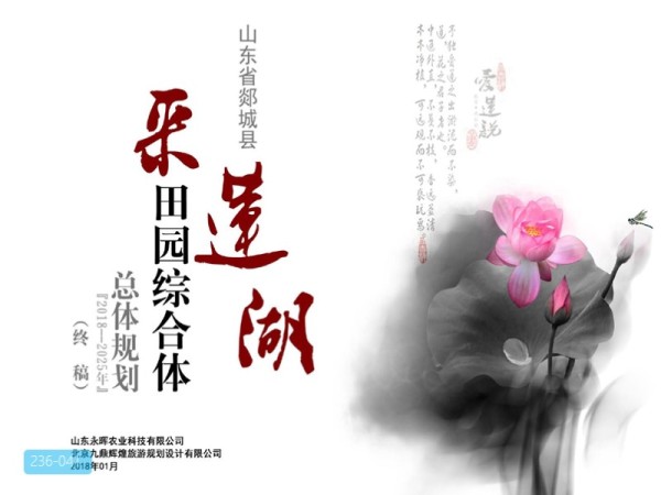 山东省采莲湖田园综合体总体规划