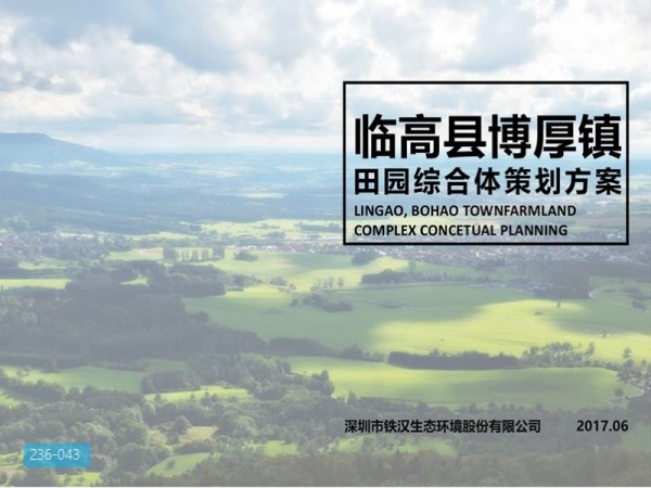 海南临高田园综合体策划方案