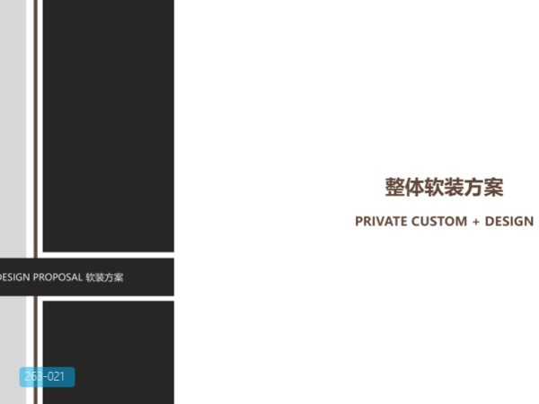室内样板间现代经典风格软装搭配方案