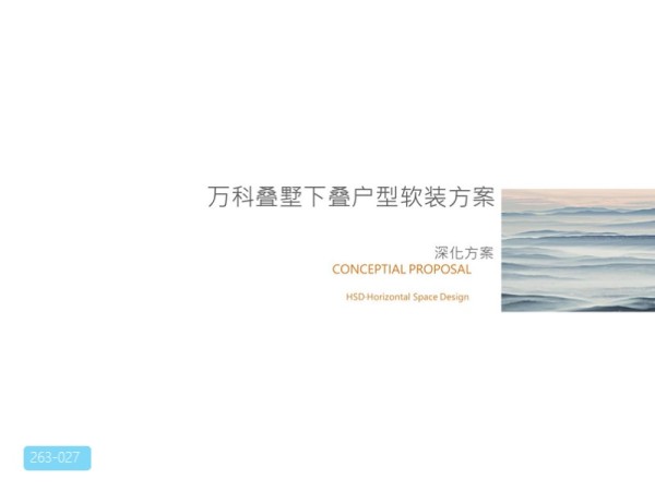 万科叠墅下叠户型设计项目软装汇报