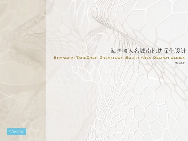 上海唐镇大名城南地块景观方案