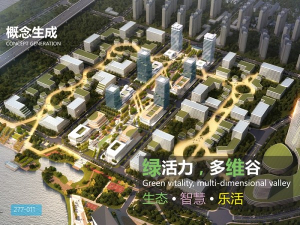 江夏阳光创谷核心区中轴景观设计
