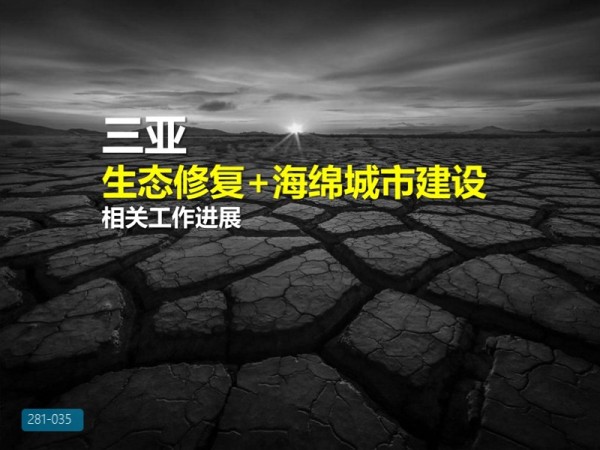 三亚市生态修复海绵城市建设项目