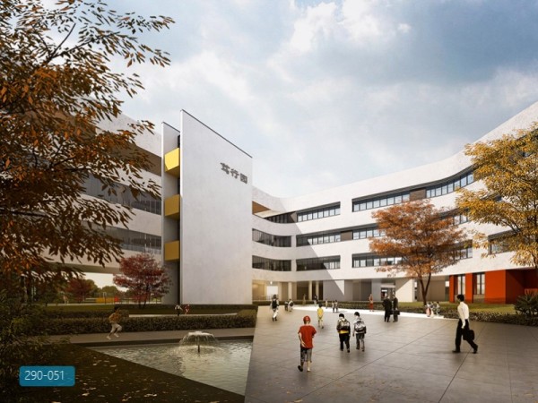 山东安丘市明德小学建筑方案设计