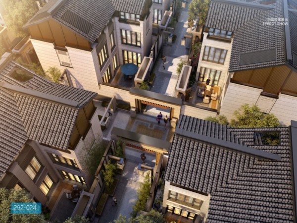 大连金石天成项目中式合院住宅建筑方案